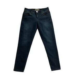 Democracy Sz 6 Ankle Skinny “Ab”technology Dark Wash Blue